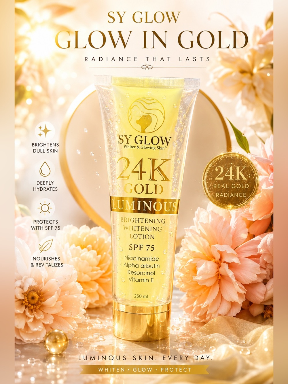 Sy glow 24K gold